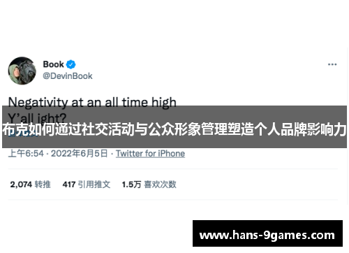 布克如何通过社交活动与公众形象管理塑造个人品牌影响力